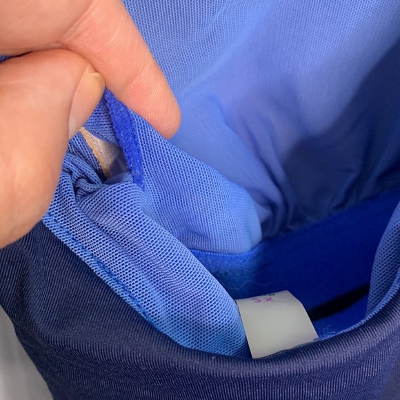 Athleta Blue Colorblock Swim Beach Summer Dress W-715 Sz XS - Picture 8 of 11